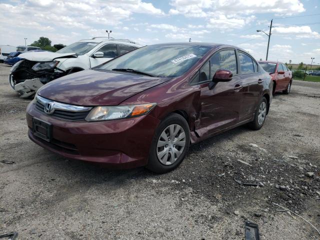 Photo 2 from auction – 2012 HONDA CIVIC LX with VIN 19XFB2F51CE382635