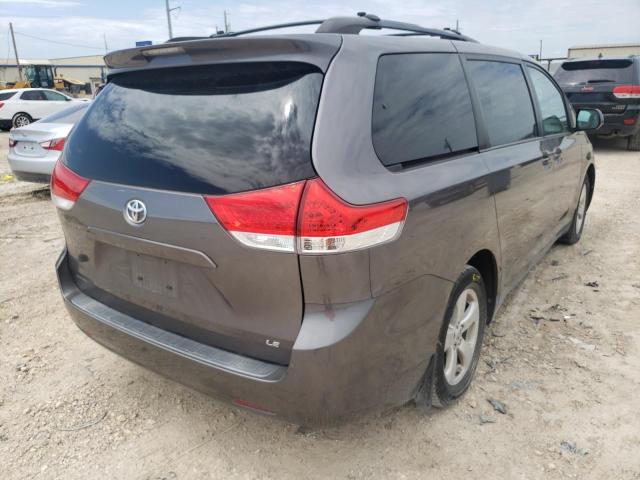 Photo 4 from auction – 2013 TOYOTA SIENNA LE with VIN 5TDKK3DC7DS335753