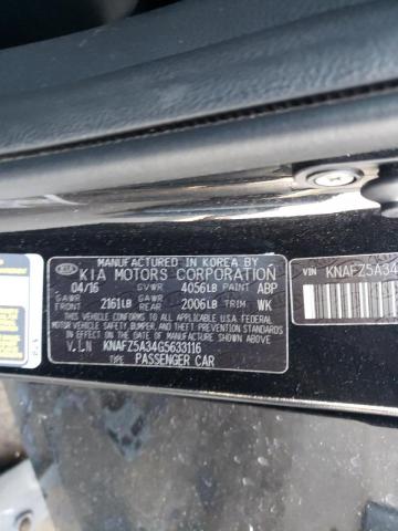 Photo 10 from auction – 2016 KIA FORTE SX with VIN KNAFZ5A34G5633116