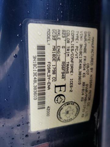 Photo 10 from auction – 2008 NISSAN VERSA S with VIN 3N1BC13E48L383603