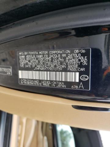 Photo 10 from auction – 2007 LEXUS SC 430 with VIN JTHFN45Y779010739