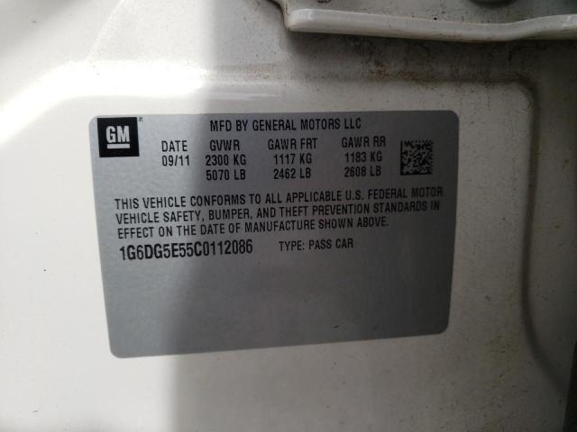 Photo 10 from auction – 2012 CADILLAC CTS LUXURY with VIN 1G6DG5E55C0112086