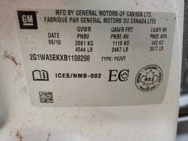 Photo 10 from auction – 2011 CHEVROLET IMPALA LS with VIN 2G1WA5EKXB1108298