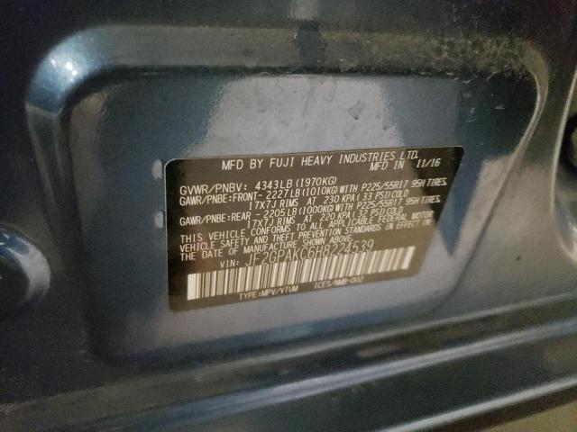 Photo 10 from auction – 2017 SUBARU CROSSTREK with VIN JF2GPAKC6H8224539