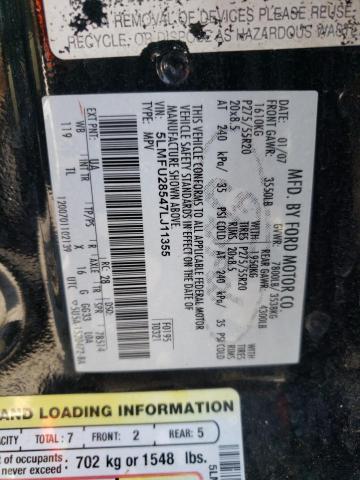 Photo 10 from auction – 2007 LINCOLN NAVIGATOR with VIN 5LMFU28547LJ11355
