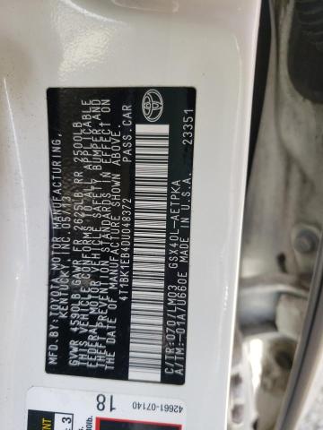 Photo 10 from auction – 2013 TOYOTA AVALON BAS with VIN 4T1BK1EB4DU048372