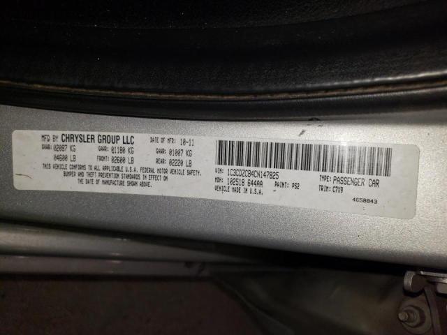 Photo 10 from auction – 2012 DODGE AVENGER SX with VIN 1C3CDZCB4CN147825
