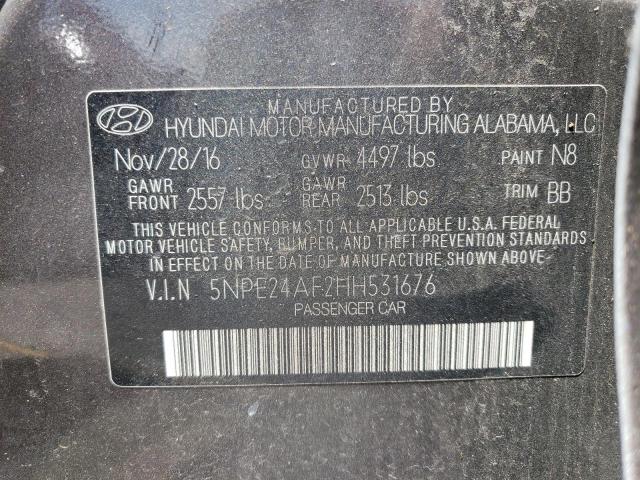Photo 10 from auction – 2017 HYUNDAI SONATA SE with VIN 5NPE24AF2HH531676