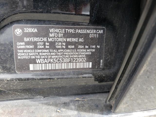 Photo 10 from auction – 2011 BMW 328 XI SUL with VIN WBAPK5C53BF123902