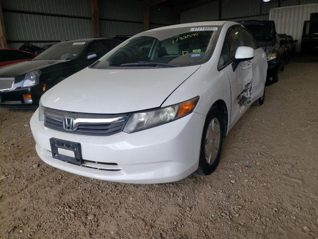 Photo 2 from auction – 2012 HONDA CIVIC HF with VIN 2HGFB2F67CH549269