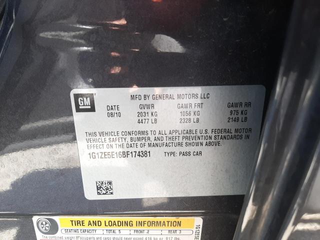 Photo 10 from auction – 2011 CHEVROLET MALIBU LTZ with VIN 1G1ZE5E16BF174381