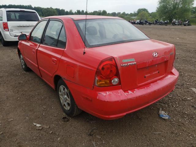 Photo 3 from auction – 2005 HYUNDAI ACCENT GL with VIN KMHCG45C75U652614