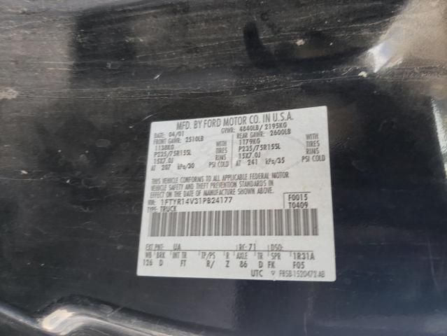 Photo 10 from auction – 2001 FORD RANGER SUP with VIN 1FTYR14V31PB24177