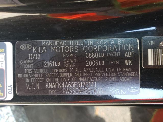 Photo 10 from auction – 2014 KIA FORTE LX with VIN KNAFK4A65E5175141