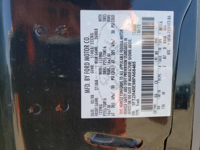 Photo 10 from auction – 2008 FORD RANGER SUP with VIN 1FTZR45E98PA68485