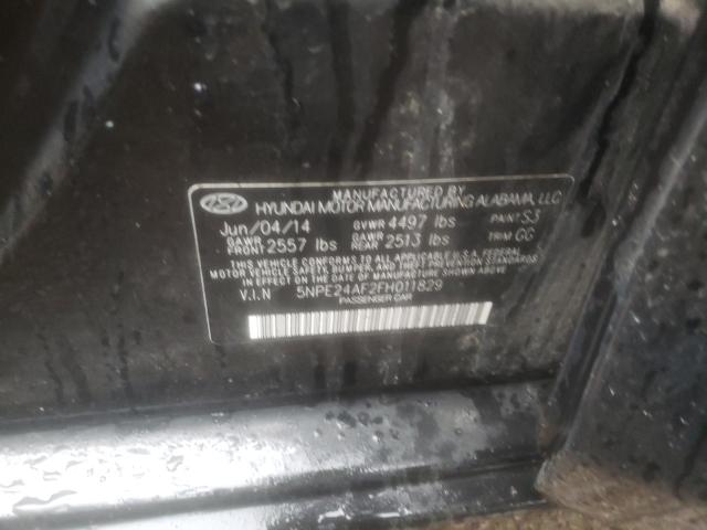 Photo 10 from auction – 2015 HYUNDAI SONATA SE with VIN 5NPE24AF2FH011829