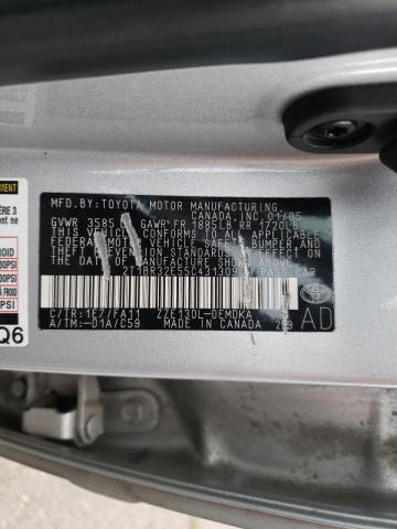 Photo 10 from auction – 2005 TOYOTA COROLLA CE with VIN 2T1BR32E55C431309