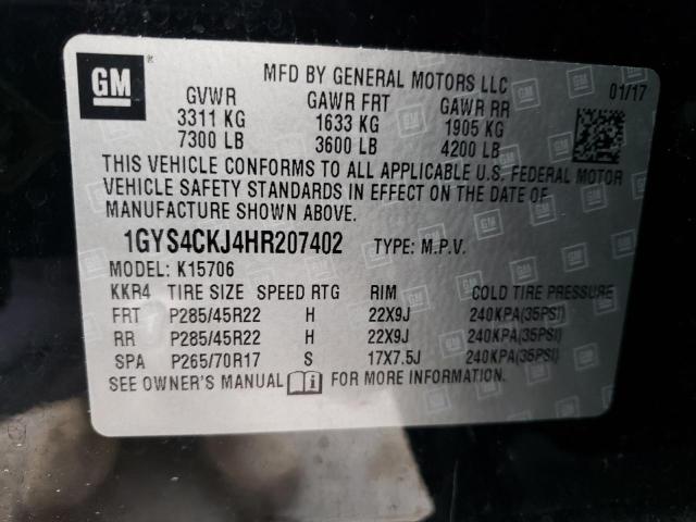Photo 10 from auction – 2017 CADILLAC ESCALADE P with VIN 1GYS4CKJ4HR207402