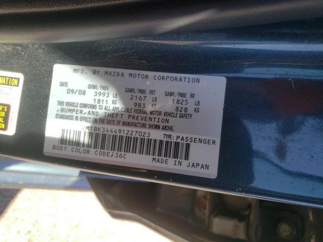 Photo 10 from auction – 2009 MAZDA 3 S with VIN JM1BK344491227023