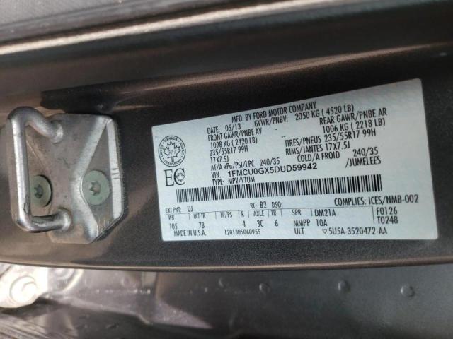 Photo 10 from auction – 2013 FORD ESCAPE SE with VIN 1FMCU0GX5DUD59942