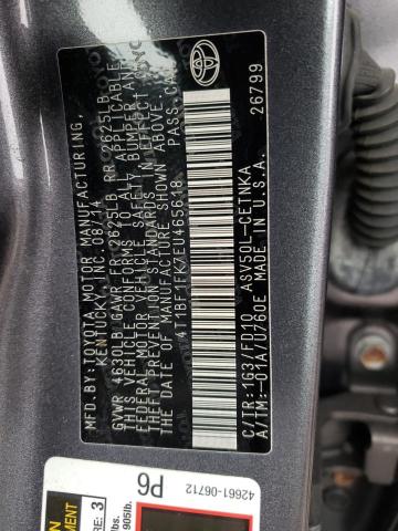 Photo 10 from auction – 2014 TOYOTA CAMRY L with VIN 4T1BF1FK7EU465618