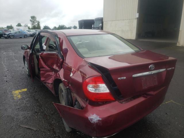 Photo 3 from auction – 2004 TOYOTA CAMRY LE with VIN JTDBE32K740257995