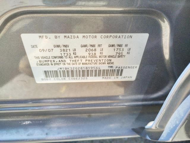 Zdjęcie 10 z aukcji – 2008 MAZDA 3 I z VIN JM1BK32G281819564