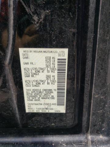 Photo 10 from auction – 2013 NISSAN NV 3500 S with VIN 5BZBF0AA7DN200140