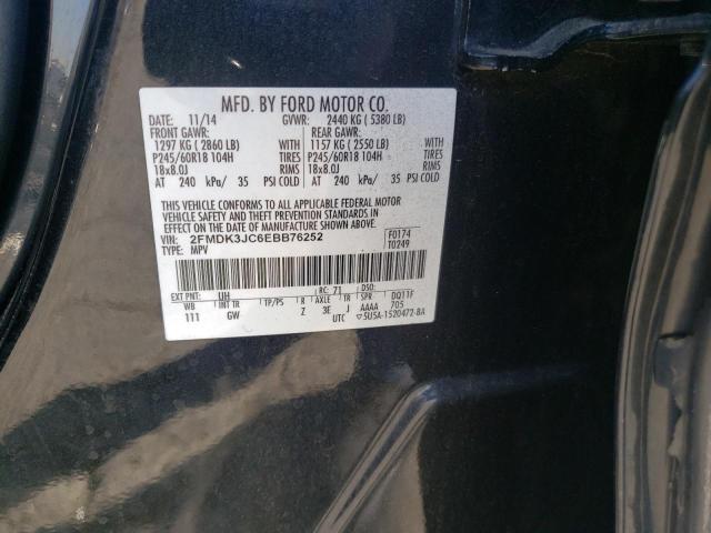 Photo 10 from auction – 2014 FORD EDGE SEL with VIN 2FMDK3JC6EBB76252