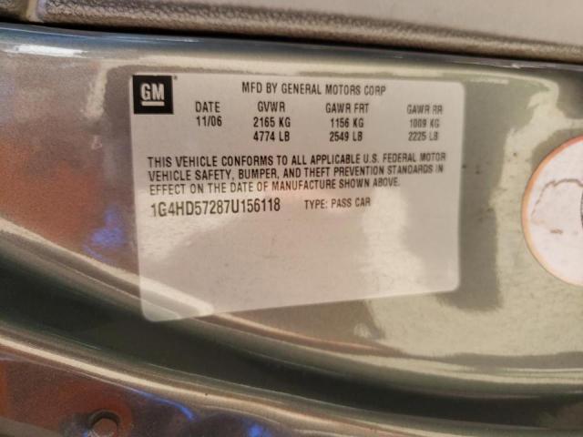 Photo 10 from auction – 2007 BUICK LUCERNE CX with VIN 1G4HD57287U156118