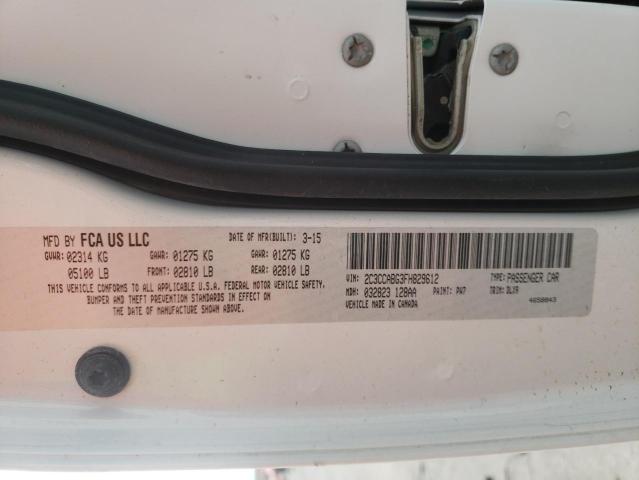 Photo 10 from auction – 2015 CHRYSLER 300 S with VIN 2C3CCABG3FH829612