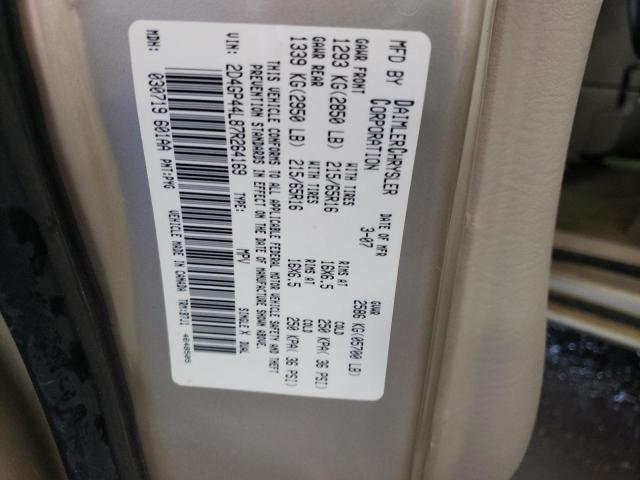 Photo 10 from auction – 2007 DODGE GRAND CARA with VIN 2D4GP44L87R264169