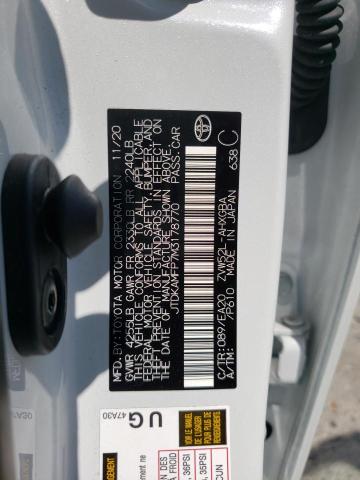 Photo 10 from auction – 2021 TOYOTA PRIUS PRIM with VIN JTDKAMFP7M3178770