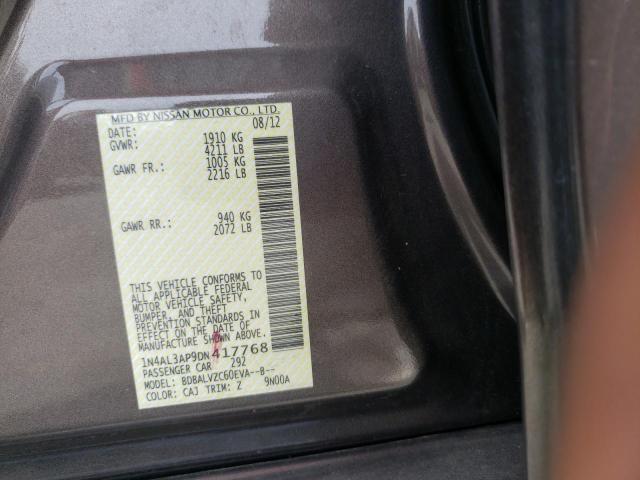 Photo 10 from auction – 2013 NISSAN ALTIMA 2.5 with VIN 1N4AL3AP9DN417768