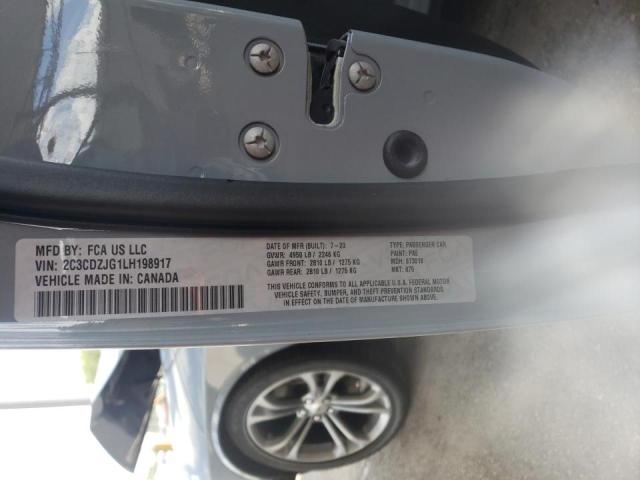 Photo 10 from auction – 2020 DODGE CHALLENGER with VIN 2C3CDZJG1LH198917
