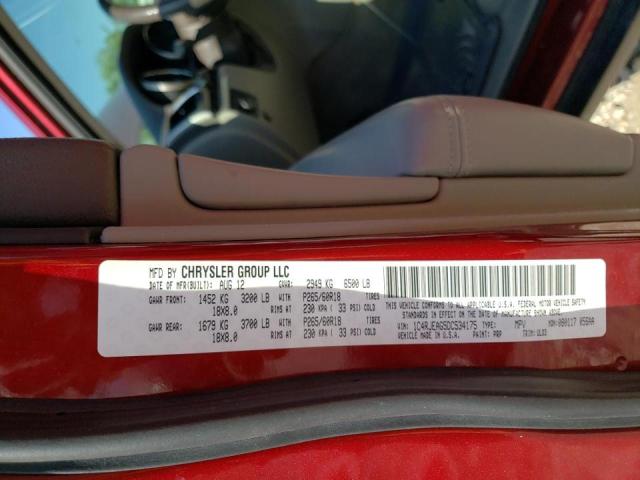 Photo 10 from auction – 2013 JEEP GRAND CHER with VIN 1C4RJEAG5DC534175