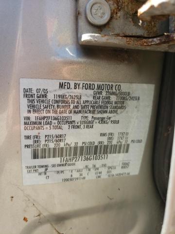 Photo 10 from auction – 2006 FORD FIVE HUNDR with VIN 1FAHP27136G103511
