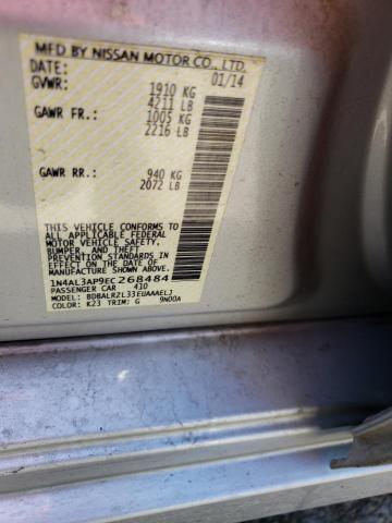 Photo 10 from auction – 2014 NISSAN ALTIMA 2.5 with VIN 1N4AL3AP9EC268484