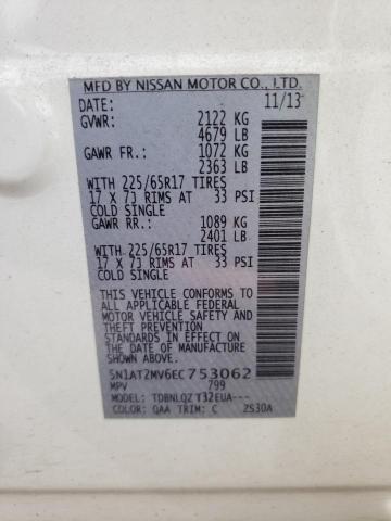 Photo 10 from auction – 2014 NISSAN ROGUE S with VIN 5N1AT2MV6EC753062