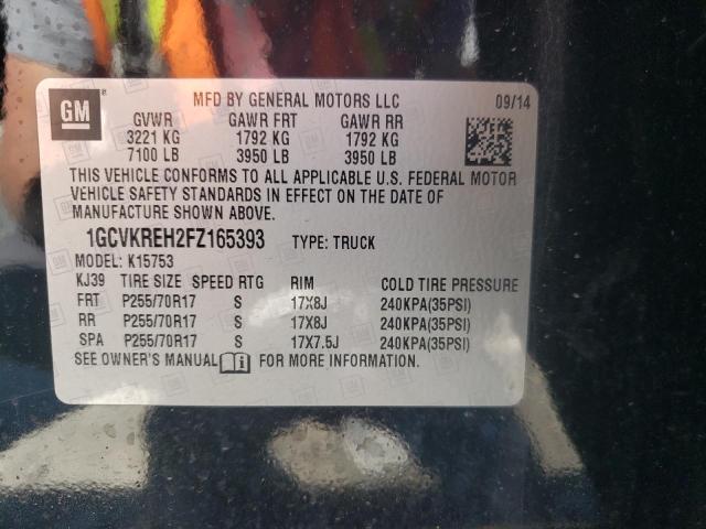 Photo 10 from auction – 2015 CHEVROLET silverado with VIN 1GCVKREH2FZ165393