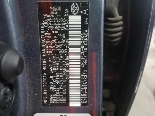 Photo 10 from auction – 2016 TOYOTA COROLLA L with VIN 2T1BURHE9GC712508