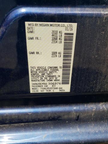 Photo 10 from auction – 2016 NISSAN LEAF SV with VIN 1N4BZ0CP0GC306976