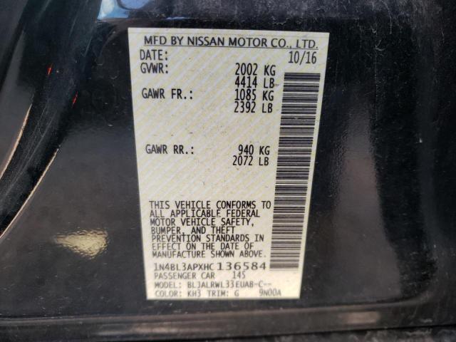 Photo 10 from auction – 2017 NISSAN ALTIMA 3.5 with VIN 1N4BL3APXHC136584