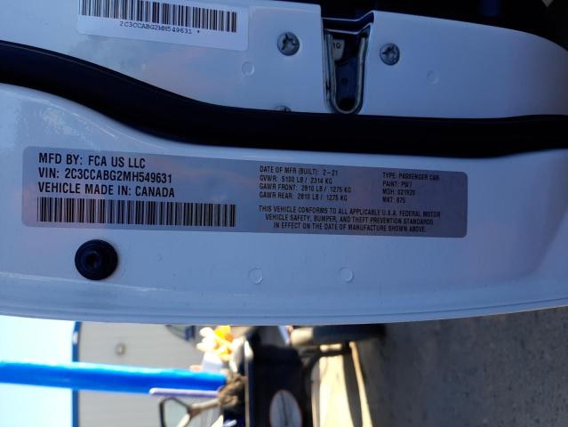 Photo 10 from auction – 2021 CHRYSLER 300 S with VIN 2C3CCABG2MH549631