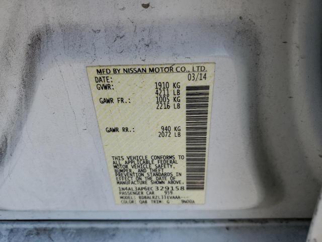 Photo 10 from auction – 2014 NISSAN ALTIMA 2.5 with VIN 1N4AL3AP6EC329158