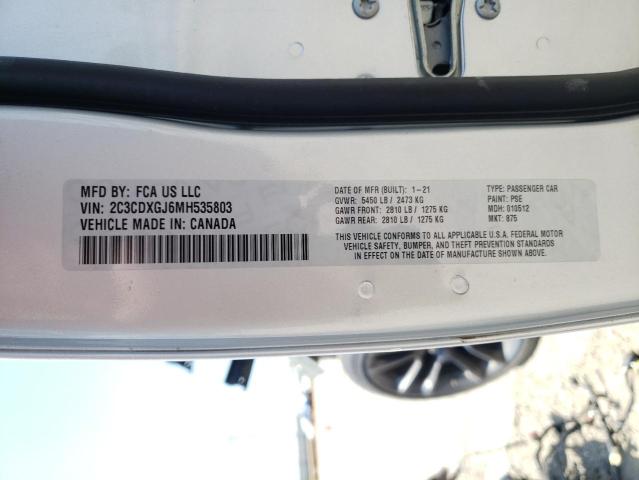 Photo 10 from auction – 2021 DODGE CHARGER SC with VIN 2C3CDXGJ6MH535803