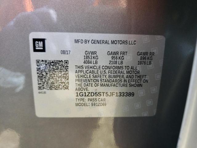 Photo 10 from auction – 2018 CHEVROLET MALIBU with VIN 1G1ZD5ST5JF133389