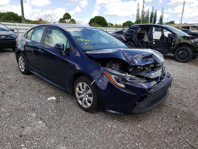 TOYOTA COROLLA LE 2021 with VIN JTDEPMAE4MJ140779 - Photo from auction