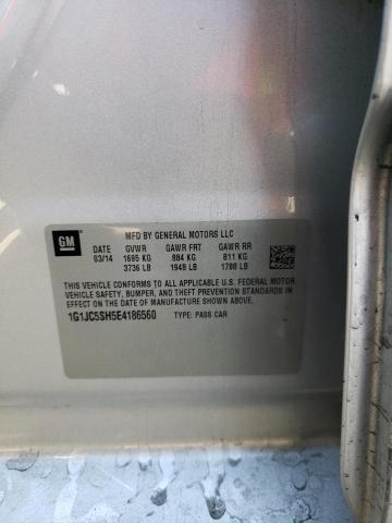 Photo 10 from auction – 2014 CHEVROLET SONIC LT with VIN 1G1JC5SH5E4186560