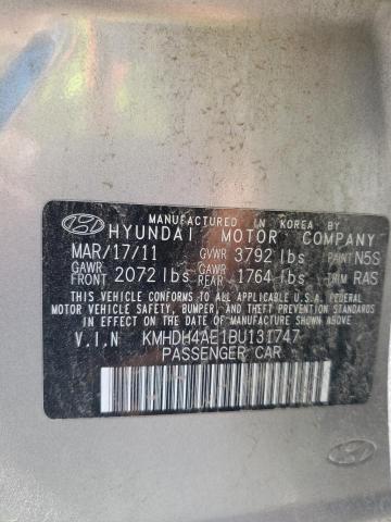 Photo 10 from auction – 2011 HYUNDAI ELANTRA GL with VIN KMHDH4AE1BU131747
